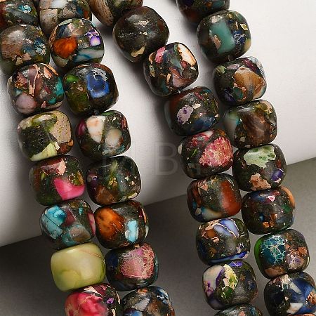 Dyed Synthetic Imperial Jasper Beads Strands GG-CBAA20A-03C-1
