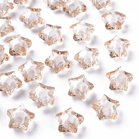 Transparent Acrylic Beads TACR-S152-02A-760-1
