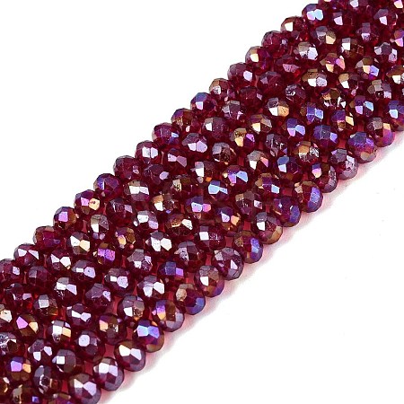 Baking Electroplate Glass Beads Strands DGLA-TAC0003-2mm-02-1