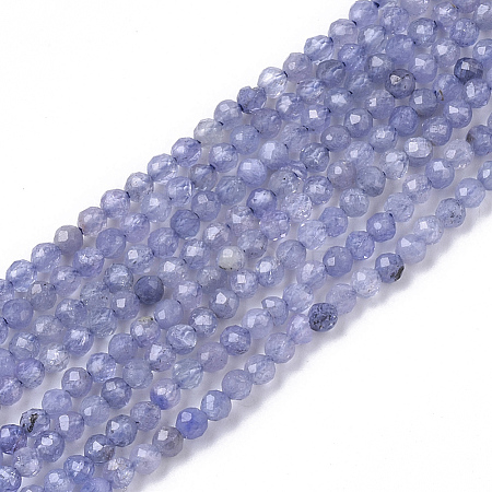 Natural Tanzanite Beads Strands G-S361-2mm-008-1