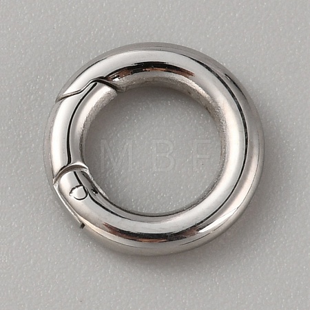 316 Stainless Steel Spring Gate Rings STAS-WH0033-35A-1