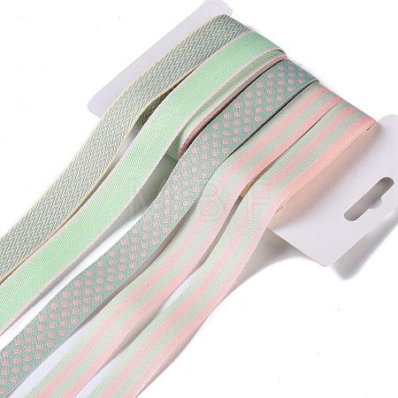 Polyester & Polycotton Ribbons Sets SRIB-P022-01D-05-1