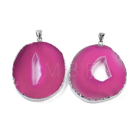 Natural Agate Big Pendants KK-F868-29P-03-1