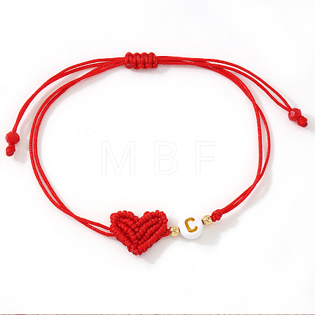 Brass & Resin Beads Braided Bead Bracelets BH1312-3-1