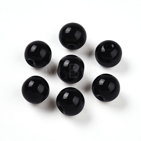 Opaque Solid Color Glass Beads LS-GLAA-N007-10mm-A07-1