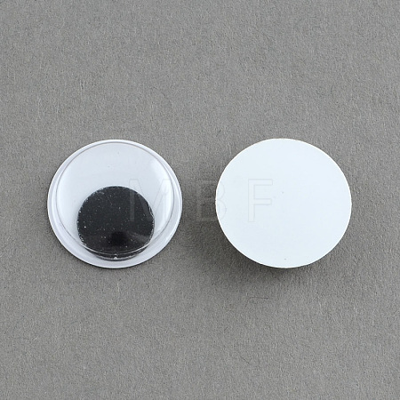 Black & White Wiggle Googly Eyes Cabochons DIY Scrapbooking Crafts Toy Accessories KY-S002-10mm-1