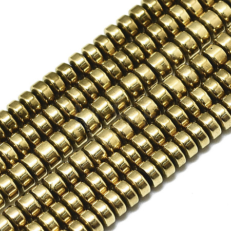 Electroplate Non-magnetic Synthetic Hematite Beads Strands X-G-S352-43-A01-1