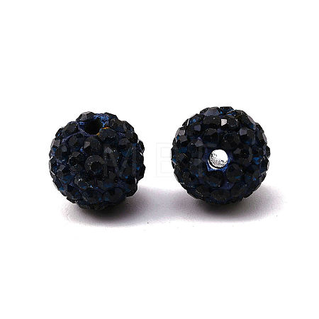 Pave Disco Ball Beads X-RB-A130-10mm-7-1
