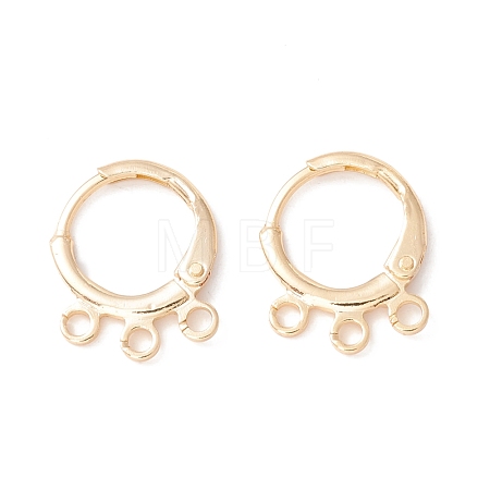 Brass Huggie Hoop Earring Findings KK-A158-02G-1