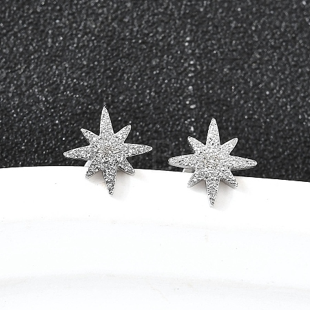 304 Stainless Steel Stud Earrings EJEW-H161-01P-L-1