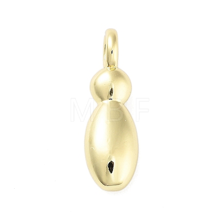 Rack Plating Brass Balloon Letter Pendants KK-C050-01G-I-1