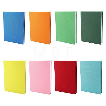 8Pcs 8 Colors Polyester Book Cover OFST-GL0001-07-1
