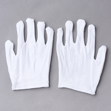 Cotton Gloves AJEW-R061-02-1
