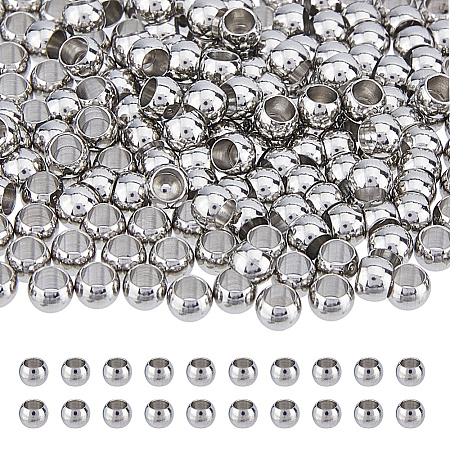 Stainless Steel Beads STAS-DC0017-49B-1