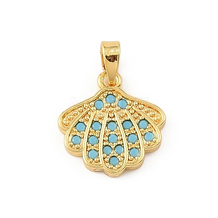 Ocean Brass & Rhinestone Pendants RB-CBA4B36-04G-08-1