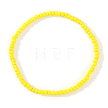 Glass Seed Beads Stretch Bracelets ZE8223-19-1