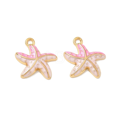 304 Stainless Steel Enamel Pendants STAS-Q119-08G-02-1