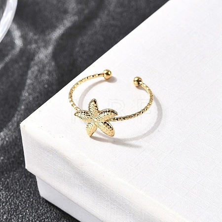 304 Stainless Steel Open Cuff Rings RJEW-K248-19G-1
