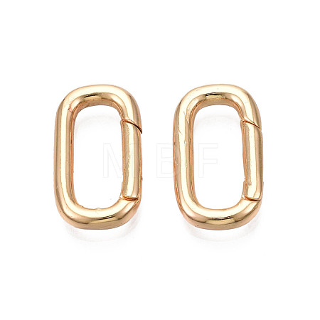 Brass Spring Gate Rings KK-N216-357LG-1