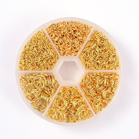 1 Box Brass Open Jump Rings KK-X0068-G-B-1