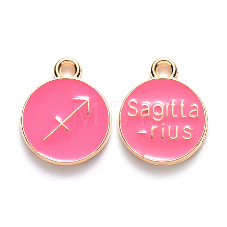 Alloy Enamel Pendants ENAM-S124-01B-03F-1