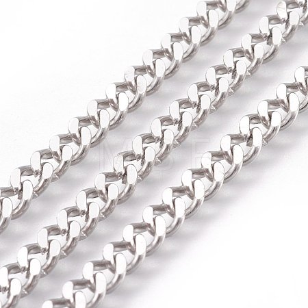 Tarnish Resistant 304 Stainless Steel Twisted Chains Curb Chain CHS-R001-1.2mm-1