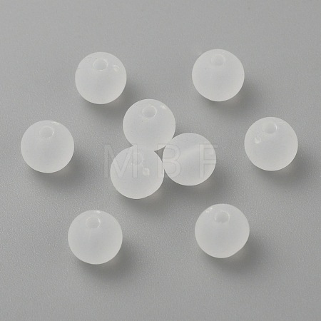Transparent Acrylic Ball Beads FACR-R021-6mm-16-1