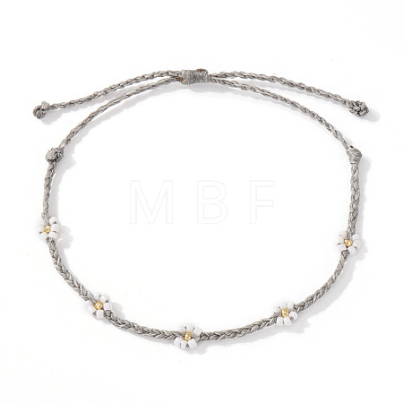 Handmade Glass Seed Bead Braided Bead Bracelets AU9604-1-1
