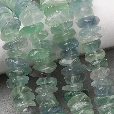 Natural Green Fluorite Beads Strands G-Z155-B02-01-1