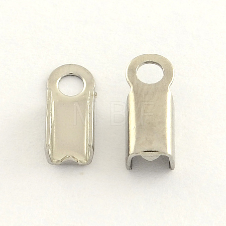 Tarnish Resistant 304 Stainless Steel Folding Crimp Ends STAS-R063-30-1
