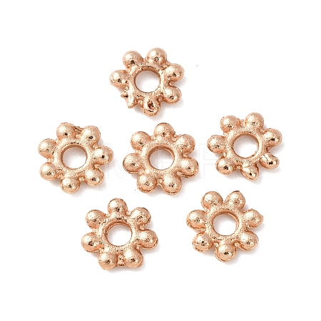 Light Gold Plated Alloy Flower Daisy Spacer Beads PALLOY-E385-04KCG-1