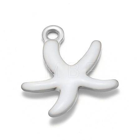 304 Stainless Steel Enamel Charms STAS-D361-04P-07-1