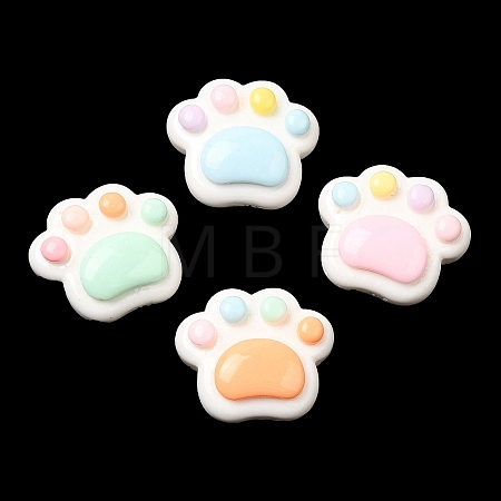 Cartoon Opaque Resin Cabochons RESI-C039-03G-1