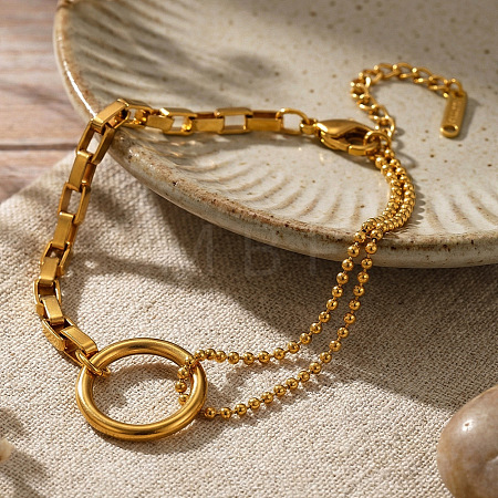 304 Stainless Steel Link Bracelets WG64898-01-1