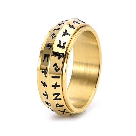Rotatable Stainless Steel Finger Ring PW-WG27E87-12-1