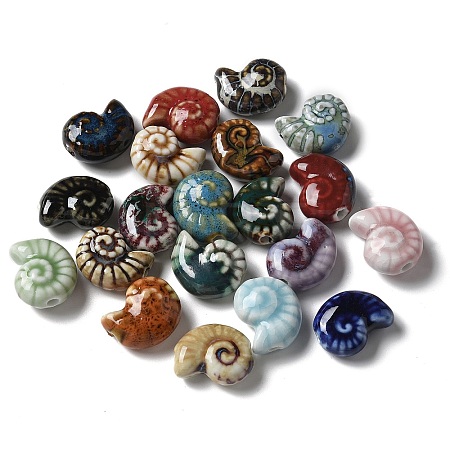 Handmade Porcelain Beads X-PORC-L080-F-1