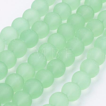 Baking Paint Transparent Glass Bead Strands X-GLAA-S031-10mm-29-1
