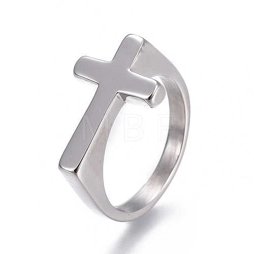 Tarnish Resistant 304 Stainless Steel Finger Rings RJEW-O032-12P-17mm-1