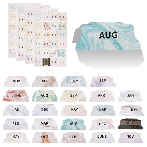 Gradient Color monthly Planner Self-Adhesive Tabs Stickers DIY-WH0308-187B-1
