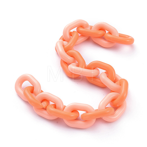 Handmade Acrylic Cable Chains AJEW-JB00641-02-1