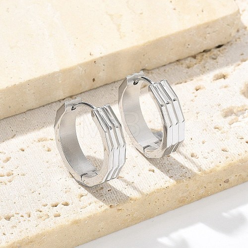 304 Stainless Steel Hoop Earrings for Women EJEW-C096-53P-1