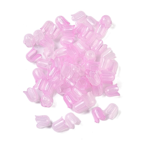 Transparent Acrylic Beads Caps OACR-B022-01A-1