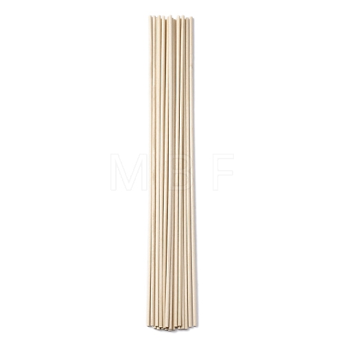 Round Wooden Sticks WOOD-WH0024-98A-1