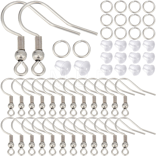 SUNNYCLUE 200Pcs 316 Surgical Stainless Steel Earring Hooks DIY-SC0024-18-1