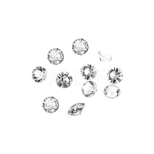 Glass Rhinestone Cabochons GLAA-TAC0005-4mm-04-1