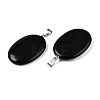 Natural Obsidian Pendants G-T138-207A-2
