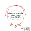 Christmas Alloy & Acrylic Pendant Braided Polyester Cord Necklaces FS-WG3DBCD-10-1
