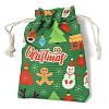 Christmas Theme Cloth Printed Storage Bags ABAG-F010-02A-02-2