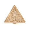 Golden Plated Triangle Shaped Wax Seal Brass Stamp Head STAM-K001-04G-01-2