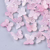 Transparent Spray Painted Glass Charms LS-GLAA-T016-21D-1
